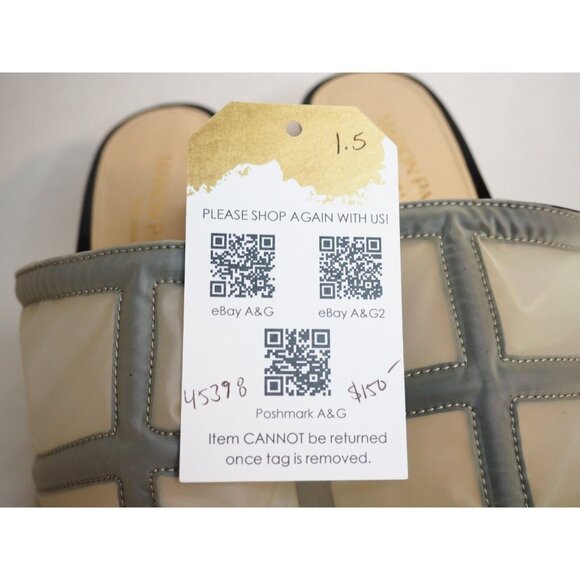 Marion Parke Black Patent Leather & Sheer Plastic Paneled Heels, Size 7 (US) 37 - Picture 13 of 13